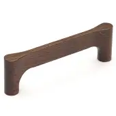 W7827-224-WAL M&period;Marcus Wooden Cabinet Pull Handle Gio Design 224mm Walnut Finish