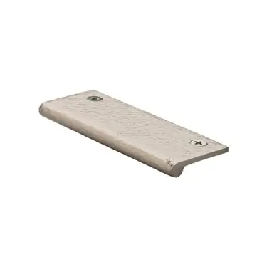 Click Here To Enlarge This Photo Of HAMEP100 38-SN Heritage Brass Hammered EP Edge Pull Cabinet Handle 100mm Satin Nickel finish
