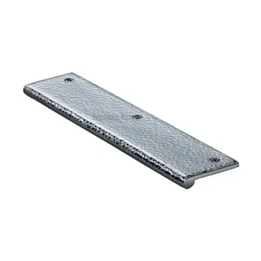 Click Here To Enlarge This Photo Of HAMEP200 38-PC Heritage Brass Hammered EP Edge Pull Cabinet Handle 200mm Polished Chrome finish
