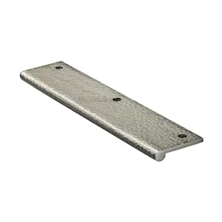 HAMEP200 38-SN Heritage Brass Hammered EP Edge Pull Cabinet Handle 200mm Satin Nickel finish