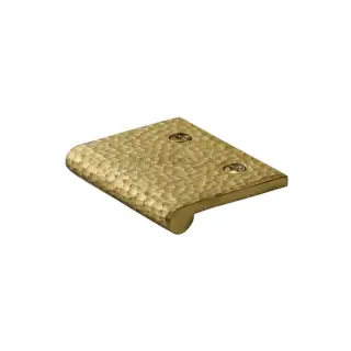 HAMEP50 38-SB Heritage Brass Hammered EP Edge Pull Cabinet Handle 50mm Satin Brass finish