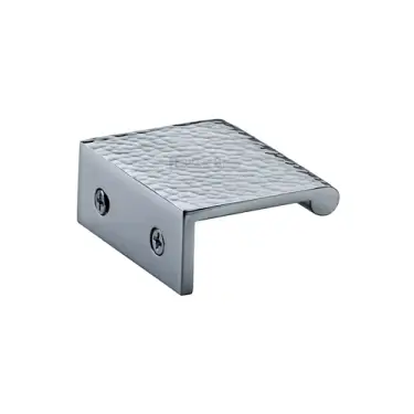 Click Here To Enlarge This Photo Of HAMEPR50 40-PC Heritage Brass Hammered EPR Edge Pull Cabinet Handle 50mm Polished Chrome finish
