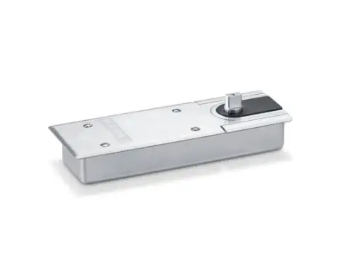 Click Here To Enlarge This Photo Of GEZE TS500NV Silver Power Size 1-4 Floor Spring Door Closer for Single&sol;Double Action Doors with Backcheck