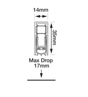Click Here To Enlarge This Photo Of L31324 - FIRESTOP Superior 60 Drop Down Seal - 926mm