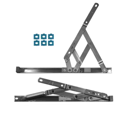 Click Here To Enlarge This Photo Of CH30116 - CHAMELEON Side Hung Restricted Friction Hinge With Packers 300mm Length x 13-17mm Stack Height LH