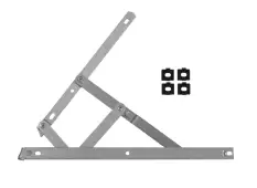 CH30114 - CHAMELEON Side Hung Egress Friction Hinge With Packers - 300mm Length x 13-17mm Stack Height