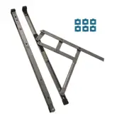 CH30157 - CHAMELEON Restricted Top Hung Friction Hinge Pair With Packers 13-17mm Stack - 500mm Length