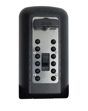 Click Here To Enlarge This Photo Of L31617 - SUPRA KIDDE P500 Key Safe With Cover - Black - Without Alarm Sensor