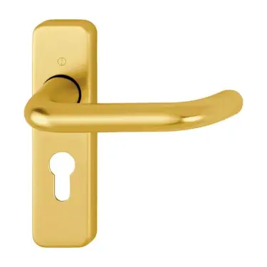 Click Here To Enlarge This Photo Of 138S&sol;267U &lpar;AR200S&sol;13&rpar; Hoppe Sprung Euro Profile Lock Levers 47&period;6mm Centres - Gold Anodised Aluminium &lpar;2698625&rpar;