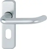 138S&sol;267U &lpar;AR200S&sol;14&rpar; Hoppe Sprung Oval Profile Lock Levers 48&period;5mm Centres - Satin Anodised Aluminium &lpar;2655941&rpar;