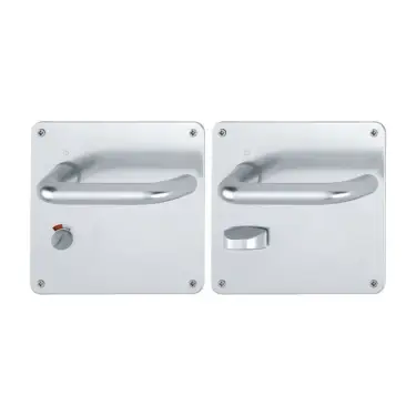Click Here To Enlarge This Photo Of 138S&sol;304L &lpar;AR200S&sol;20-SP-LH&rpar; Hoppe Sprung Bathroom Levers &ndash; Left Hand 57mm Centres - Satin Anodised Aluminium &lpar;2698781&rpar;