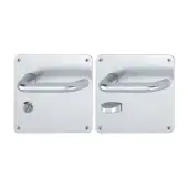 138S&sol;304L &lpar;AR200S&sol;20-SP-LH&rpar; Hoppe Sprung Bathroom Levers &ndash; Left Hand 57mm Centres - Satin Anodised Aluminium &lpar;2698781&rpar;