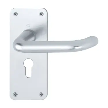 Click Here To Enlarge This Photo Of 138S&sol;306 &lpar;AR200S&sol;23-SP&rpar; Hoppe Sprung Euro Profile Lock Levers 47&period;6mm Centres - Satin Anodised Aluminium &lpar;2656329&rpar;