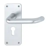 138S&sol;306 &lpar;AR200S&sol;23-SP&rpar; Hoppe Sprung Euro Profile Lock Levers 47&period;6mm Centres - Satin Anodised Aluminium &lpar;2656329&rpar;