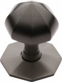 V880-MB Heritage Brass Octagon Centre Door Knob 2 &half;" Matt Bronze Finish