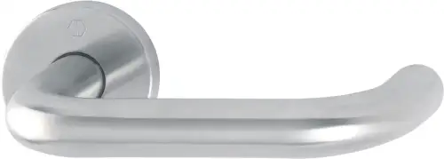 Click Here To Enlarge This Photo Of EX138Z&sol;42 &lpar;AR361&sol;60&rpar;-SP Hoppe Lever on 6mm Rose Sprung - Satin Stainless Steel &lpar;87100882&rpar;