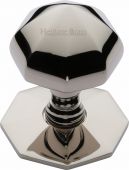V880-PNF Heritage Brass Octagon Centre Door Knob 2 &half;" Polished Nickel Finish