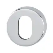 EX42S &lpar;AR361&sol;68&rpar; Hoppe Oval Profile Escutcheon 6mm - Polished Stainless Steel &lpar;87100951&rpar;