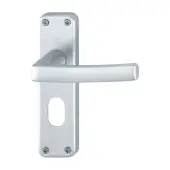 1107&sol;267-OZ Hoppe Dubayy Oval Profile Lock Levers - Satin Anodised Aluminium &lpar;3836006&rpar;