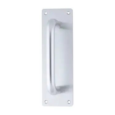 Click Here To Enlarge This Photo Of AR205&sol;150FF-P Hoppe 19mm Dia x 150mm &lpar;225mm Plate&rpar; Pull Handle on Plate - Satin Anodised Aluminium &lpar;8504277&rpar;
