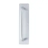 AR205&sol;300FF-P Hoppe 19mm Dia x 300mm &lpar;375mm Plate&rpar; Pull Handle on Plate - Satin Anodised Aluminium &lpar;8504291&rpar;