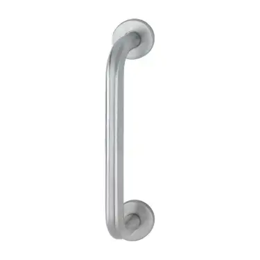Click Here To Enlarge This Photo Of AR3616&sol;225CF Hoppe 19mm x 225mm Pull Handle on 6mm Rose - Satin Stainless Steel &lpar;87100912&rpar;