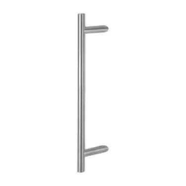 Click Here To Enlarge This Photo Of AR3625&sol;425BF-CR-WD Hoppe 25mm x 425mm Cranked T Bar Pull Handle &lpar;Bolt Through Fixings For Timber Doors&rpar; - Satin Stainless Steel &lpar;87141909&rpar;