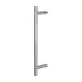 AR3625&sol;425BF-CR-WD Hoppe 25mm x 425mm Cranked T Bar Pull Handle &lpar;Bolt Through Fixings For Timber Doors&rpar; - Satin Stainless Steel &lpar;87141909&rpar;