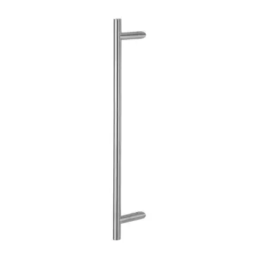 Click Here To Enlarge This Photo Of AR3625&sol;600BF-CR-GD Hoppe 25mm x 600mm Cranked T Bar Pull Handle &lpar;Bolt Through Fixings For Glass Doors&rpar; - Satin Stainless Steel &lpar;87141930&rpar;