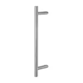 AR3625&sol;425BB-CR-GD Hoppe 25mm x 425mm Cranked T Bar Pull Handle &lpar;Back to Back Fixings For Glass Doors&rpar; - Satin Stainless Steel &lpar;87141860&rpar;