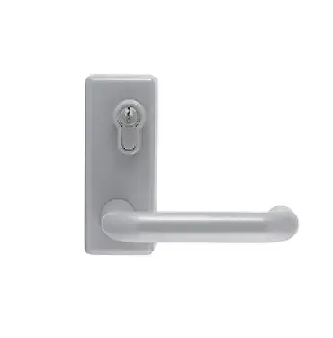 Click Here To Enlarge This Photo Of AR885L-SE Hoppe External Lever Operated Outside Access Device c&sol;w Cylinder - Silver &lpar;50015606&rpar;