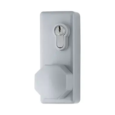 Click Here To Enlarge This Photo Of AR885K-SE Hoppe External Knob Operated Outside Access Device c&sol;w Cylinder - Silver &lpar;87100223&rpar;
