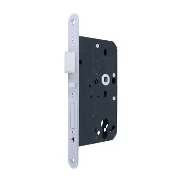 Click Here To Enlarge This Photo Of AR915-ESC-R-60-SSS Hoppe Arrone DIN Mortice Escape Lock Radius &lpar;60mm Backset&rpar; - Satin Stainless Steel &lpar;50001462&rpar;
