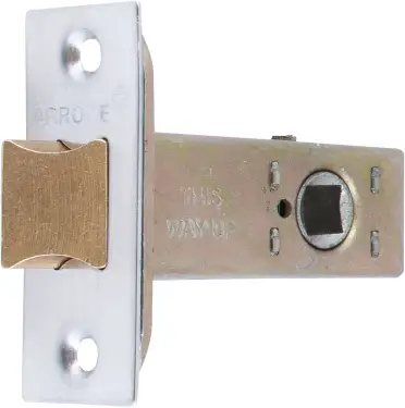 Click Here To Enlarge This Photo Of AR8019-63-SC&sol;PB Hoppe Heavy Duty Tubular Mortice Latch 63mm - Satin Chrome &sol; Polished Brass &lpar;87105900&rpar;