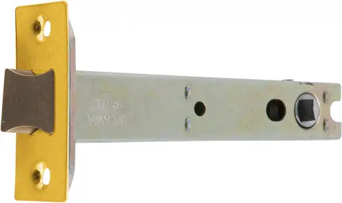 Click Here To Enlarge This Photo Of AR8019-128-SC&sol;PB Hoppe Heavy Duty Tubular Mortice Latch 128mm - Satin Chrome &sol; Polished Brass &lpar;87101345&rpar;