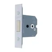AR8031-63-SC Hoppe Square Case Bathroom Deadbolt 63mm - Satin Chrome &lpar;87109139&rpar;
