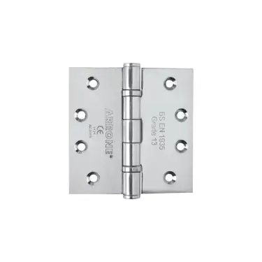 Click Here To Enlarge This Photo Of AR8184-SSS Hoppe Arrone 100mm x 100mm x 3mm Grade 13 Ball Bearing Butt Hinges - Satin Stainless Steel &lpar;87105949&rpar;