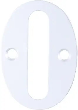 Click Here To Enlarge This Photo Of AR140&sol;0 Hoppe 50mm Numeral 0 - Satin Anodised Aluminium &lpar;8500721&rpar;