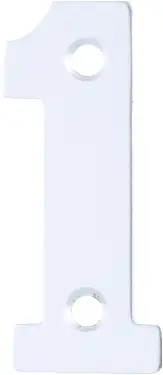 Click Here To Enlarge This Photo Of AR140&sol;1 Hoppe 50mm Numeral 1 - Satin Anodised Aluminium &lpar;8500728&rpar;