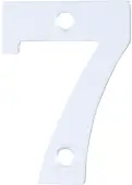 AR140&sol;7 Hoppe 50mm Numeral 7 - Satin Anodised Aluminium &lpar;8500770&rpar;