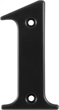 Click Here To Enlarge This Photo Of AR740-1-BLK Hoppe 79mm Face Fix Numeral 1 - Black &lpar;87143554&rpar;