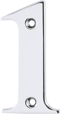 Click Here To Enlarge This Photo Of AR740-1-PCH Hoppe 79mm Face Fix Numeral 1 - Polished Chrome &lpar;87143568&rpar;
