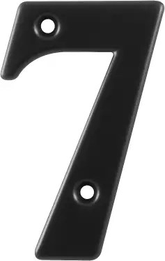 Click Here To Enlarge This Photo Of AR740-7-BLK Hoppe 79mm Face Fix Numeral 7 - Black &lpar;87143722&rpar;