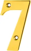 AR740-7-PBR Hoppe 79mm Face Fix Numeral 7 - Polished Brass &lpar;87143729&rpar;