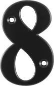AR740-8-BLK Hoppe 79mm Face Fix Numeral 8 - Black &lpar;87143750&rpar;