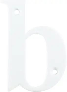 Click Here To Enlarge This Photo Of AR740-B-WHT Hoppe 79mm Face Fix Letter B - White &lpar;50000075&rpar;