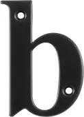 AR740-B-BLK Hoppe 79mm Face Fix Letter B - Black &lpar;50000081&rpar;