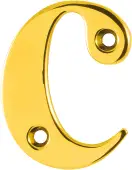 AR740-C-PBR Hoppe 55mm Face Fix Letter C - Polished Brass &lpar;50000135&rpar;