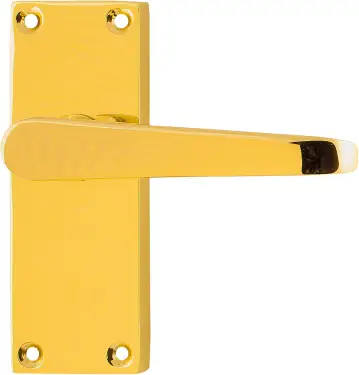 Click Here To Enlarge This Photo Of AR5000&sol;11 Hoppe Victorian Straight Latch Levers on Plate - Polished Brass &lpar;87115909&rpar;