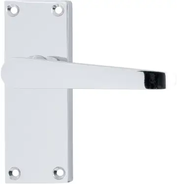 Click Here To Enlarge This Photo Of AR5000&sol;11 Hoppe Victorian Straight Latch Levers on Plate - Polished Chrome &lpar;87115944&rpar;